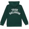 True Religion Boys Fleece Hoodies – Premium Zip Front & Pullover Sweatshirts, Stylish Design & Comfort(Green Zip)