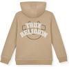 True Religion Boys Fleece Hoodies – Premium Zip Front & Pullover Sweatshirts, Stylish Design & Comfort(Tavertine White Zip)