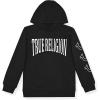 True Religion Boys Fleece Hoodies – Premium Zip Front & Pullover Sweatshirts, Stylish Design & Comfort(Black Pullover)