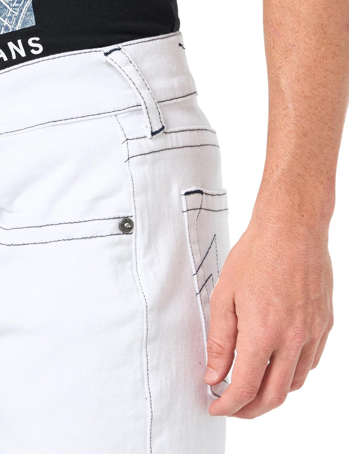 imageTrue Religion Mens Ricky Sn Nf 32 InseamOptic White
