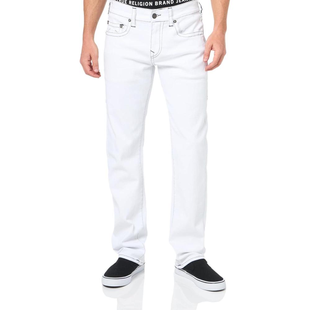 imageTrue Religion Mens Ricky Sn Nf 32 InseamOptic White