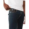 True Religion Men’s Rocco Super T Flap Jean 32″ – Subtle Bleach Wash, Super T Stitching, Horseshoe Detailing