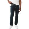 True Religion Men’s Rocco Super T Flap Jean 32″ – Subtle Bleach Wash, Super T Stitching, Horseshoe Detailing