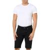 True Religion Mens Ricky Sn Nf 1/2″ Short W/Rips with Fray Hem(Rinse Black)
