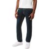 True Religion Men’s Rocco Super T Flap Jean 32″ – Subtle Bleach Wash, Super T Stitching, Horseshoe Detailing