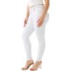 True Religion Womens Jennie Curvy Skinny Big T Flap Jean(Optic White)
