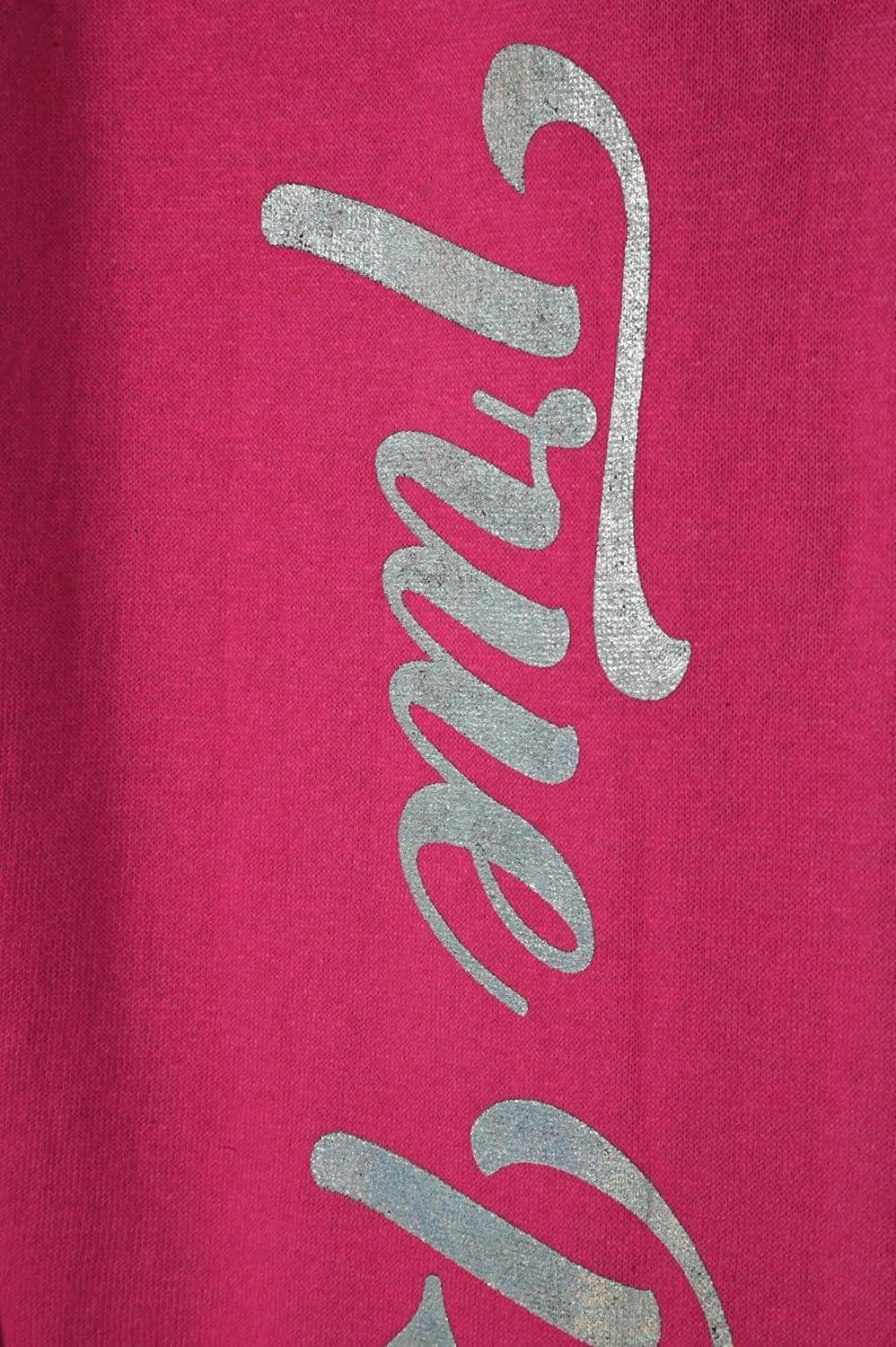 imageTrue Religion Girls 2 Piece Fleece Hooded Jogger Set ZipFront Hoodie amp Sweatpants OutfitPink Varsity