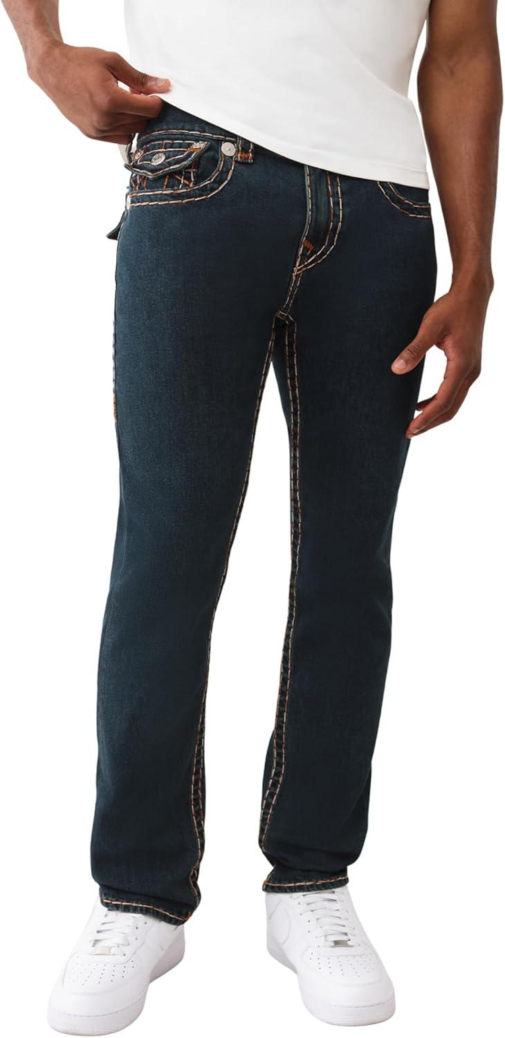 imageTrue Religion Mens Rocco Super T Flap 32inWarm Hearth Rinse