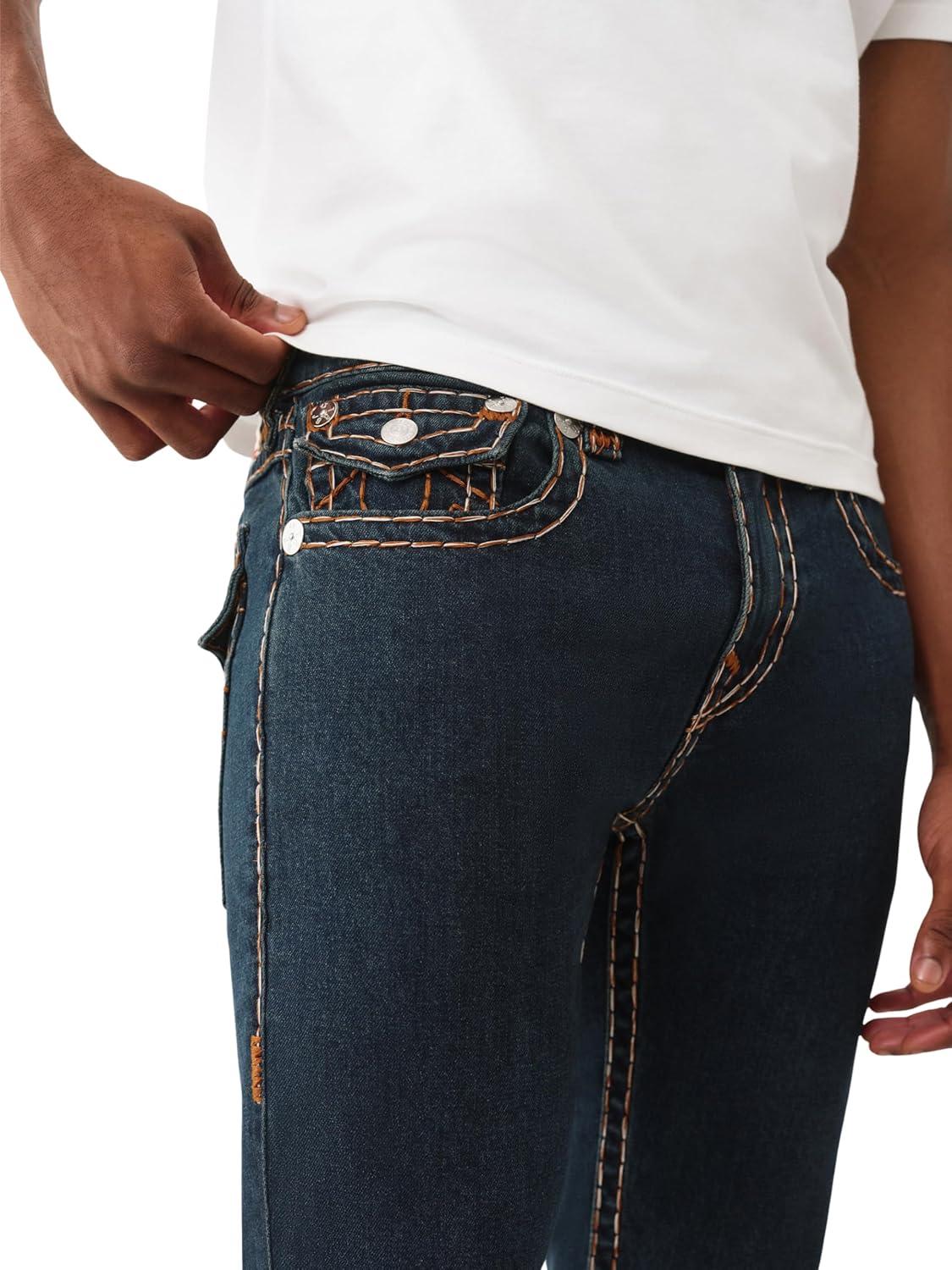 imageTrue Religion Mens Rocco Super T Flap 32inWarm Hearth Rinse