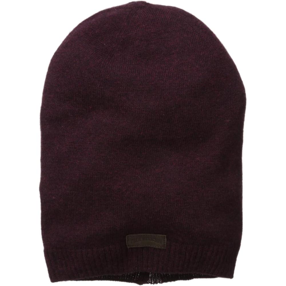 imageTrue Religion Mens Slouchy BeanieVintage Ox Blood
