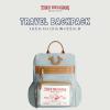 True Religion Backpack, Buddha Patch Bag with Horseshoe Logo and Zip Pocket Travel Bag, Denim