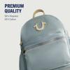 True Religion Backpack, Horseshoe Logo and Zip Pockets Travel Bag, Denim