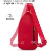 True Religion Crossbody Bag Men – Casual Shoulder Sling Bag for Men, Small Travel Men’s Crossbody(Red)