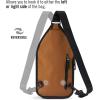 True Religion Crossbody Bag Men – Casual Shoulder Sling Bag for Men, Small Travel Men’s Crossbody(Tan)