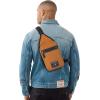 True Religion Crossbody Bag Men – Casual Shoulder Sling Bag for Men, Small Travel Men’s Crossbody(Tan)