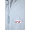 True Religion Girls 2 Piece Fleece Hooded Jogger Set – Zip-Front Hoodie & Sweatpants Outfit(Dusty Blue)