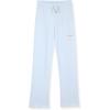 True Religion Girls 2 Piece Fleece Hooded Jogger Set – Zip-Front Hoodie & Sweatpants Outfit(Dusty Blue)