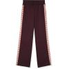 True Religion Girls 2 Piece Fleece Hooded Jogger Set – Zip-Front Hoodie & Sweatpants Outfit(Ruby Taping)
