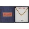 True Religion Horseshoe Pendant 22 Inch Long 3mm Thick Curb Chain Necklace for Men(Yellow)