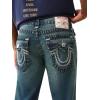 True Religion Men’s Ricky Super QT Logo Flap Jeans 34″ Inseam – Straight Leg Denim with Flap Pockets(Gotham Grind Dark Wash)