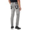 True Religion Men’s Rocco Sn Nf Painted Hs 32 Inseam(Moscow Mule Grey Wash)