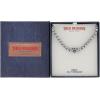 True Religion Tiger Head Pendant 22 Inch Long 6mm Thick Box Chain Necklace for Men Rhodium Plated Brass