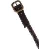 True Religion Unisex Belt Dark Brown Braided All Leather 24