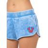 True Religion Women’s Dolphin Hem Shorts Big T – Pacific Coast | Curved Hem Denim Shorts(Pacific Coast)