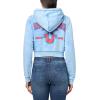 True Religion Women’s Wash Shrunken Zip-Up Hoodie Big T – Pacific Coast(Pacific Coast)