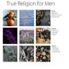 True Religion by for Men. Eau De Toilette Spray – 100 ml / 3.4 Fl Oz – woody fougere – mandarin, ozone, aqua, cardamom, violet leaf, spice, lavender, oakmoss, coumarin, cedarwood
