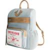 True Religion Backpack, Buddha Patch Bag with Horseshoe Logo and Zip Pocket Travel Bag, Denim