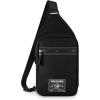 True Religion Crossbody Bag Men – Casual Shoulder Sling Bag for Men, Small Travel Men’s Crossbody(Black)