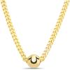 True Religion Horseshoe Pendant 22 Inch Long 3mm Thick Curb Chain Necklace for Men(Yellow)