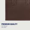 True Religion Mega Logo Modern Tote, Structured Everyday Shoulder Bag, Adjustable Crossbody Strap, Spacious Interior(Chocolate)