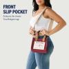 True Religion Tote Bag, Women’s Mini Travel Shoulder Bag with Adjustable Strap(Red)