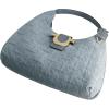 True Religion Tote Bag, Women’s Modern Edge Faux Suede Purse Handbag with Shoulder Strap, Beige