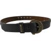 True Religion Womens Jeans Leather Belt Brown Studded Embossed Hardware Logo Horseshoe Buckle (22)