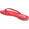 True Religion Women’s Minimalist Flip Flop Sandals – Sleek Style with Gold Logo Charm(Red)