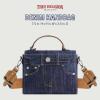 True Religion Women’s Shoulder Bag Purse, Jean Pocket Mini Flap Crossbody Handbag with Adjustable Strap(Navy)