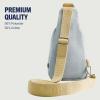 True Religion Women’s Sling Bag, Small Travel Backpack with Adjustable Shoulder Crossbody Strap(Light Denim)