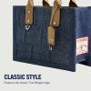 True Religion Women’s Tote Bag, Quilted Horseshoe Travel Shoulder Handbag with Adjustable Crossbody Strap(Dark Denim)