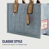 True Religion Women’s Tote Bag, Quilted Horseshoe Travel Shoulder Handbag with Adjustable Crossbody Strap(Light Blue)