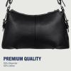 True Religion womens True Religion Satchel Bag, Women’s Crossbody Purse With Adjustable Strap, Everyday Structured Handbag(Black)