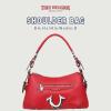 True Religion womens True Religion Satchel Bag, Women’s Crossbody Purse With Adjustable Strap, Everyday Structured Handbag(Red)