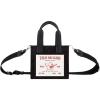 True Religion Tote Bag, Women’s Mini Travel Shoulder Bag with Adjustable Strap(Black Denim)