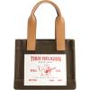 True Religion Tote Bag, Women’s Mini Travel Shoulder Bag with Adjustable Strap(Olive)