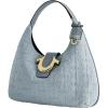 True Religion Tote Bag, Women’s Modern Edge Faux Suede Purse Handbag with Shoulder Strap, Beige