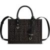 True Religion Women’s Tote Bag, Quilted Horseshoe Travel Shoulder Handbag with Adjustable Crossbody Strap(Denim)