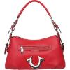 True Religion womens True Religion Satchel Bag, Women’s Crossbody Purse With Adjustable Strap, Everyday Structured Handbag(Red)