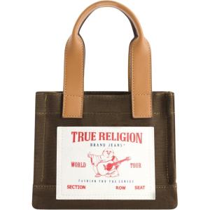 True Religion Tote Bag, Women’s Mini Travel Shoulder Bag with Adjustable Strap(Olive)
